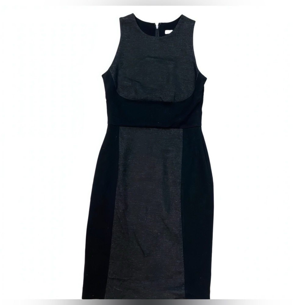 Vince Colorblock Black Gray Wool/Angora dress Size 8